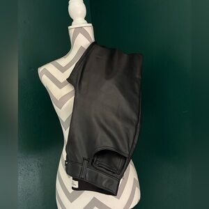 Abercrombie and Fitch Black Leather Pants